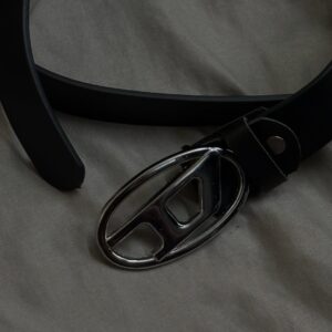 diesel leather buckle belt